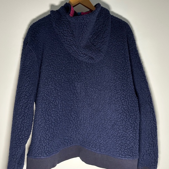 J.Crew Vintage Sherpa Sweater – Navy Blue, Size M/L - Picture 4 of 6